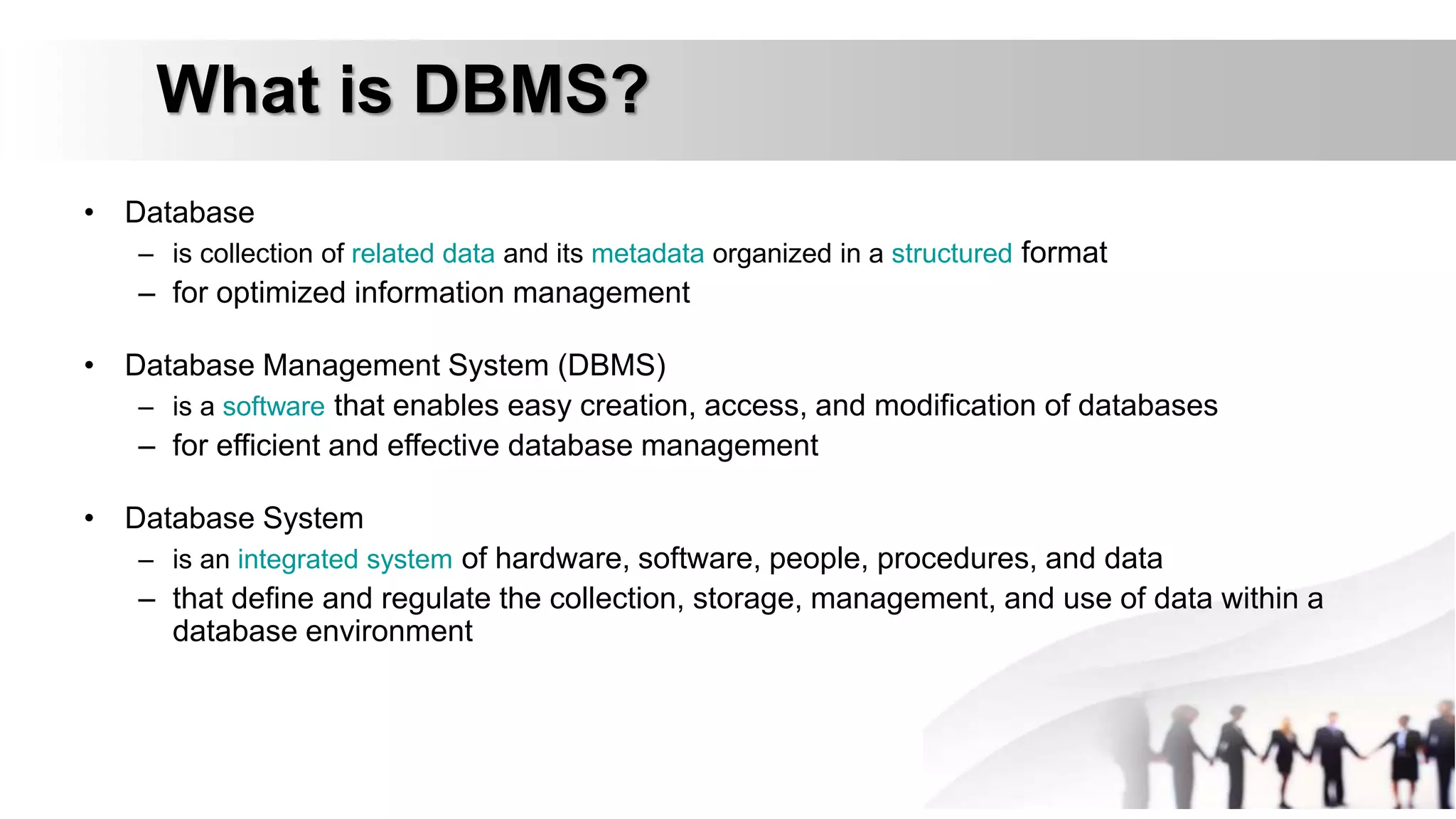 Data base management system and Architecture ppt. | PPTX