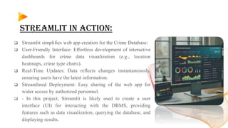 DBMS PPT(CRIME DATABASE).pptx Database s | PPTX