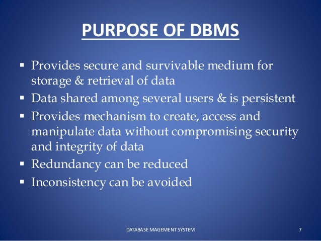 Database management