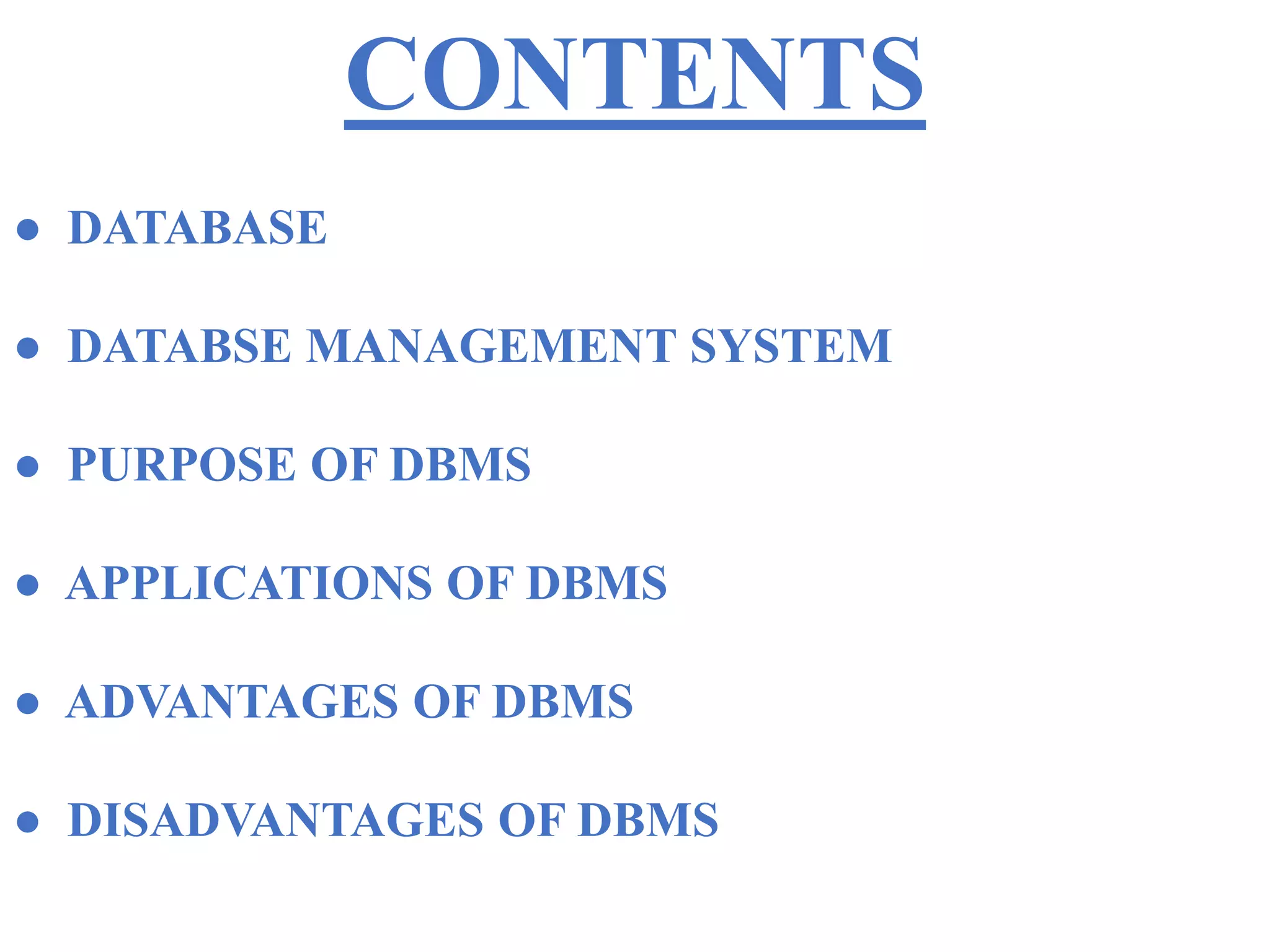 Database management system | PPTX