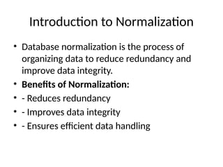DBMS PROJECT.pptx (with normalization upto 3nf) | PPTX