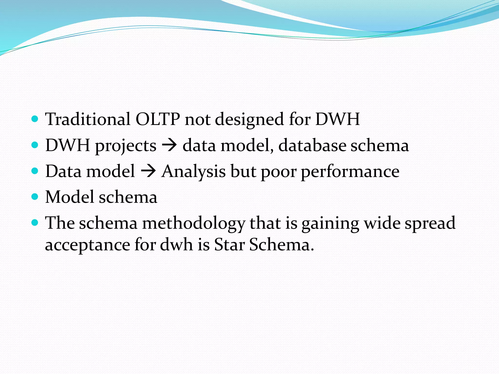 Dbms schemas for decision support ppt