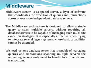Middleware Is Database Relational Database Design | PPTX