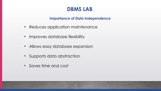 Database Management System Introduction unit-1 | PPTX