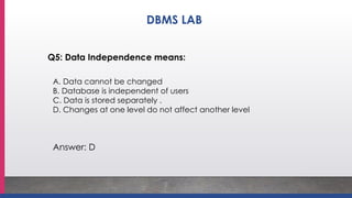 Database Management System Introduction unit-1 | PPTX