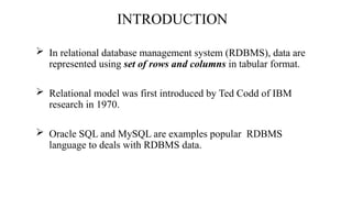 Comprehensive Guide to Relational Database Management and SQL ...
