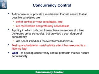 DBMS Unit-5.4. Concurrency Control.pptx it is a PPT on the topic of ...