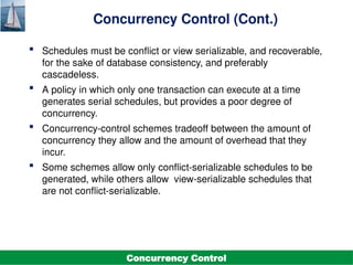 DBMS Unit-5.4. Concurrency Control.pptx it is a PPT on the topic of ...
