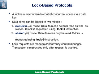 DBMS Unit-5.4. Concurrency Control.pptx it is a PPT on the topic of ...