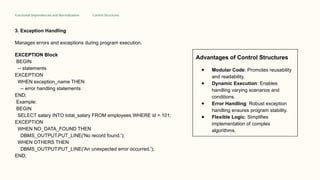 PL/SQL Procedural Language Structured Query | PPTX