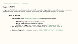 PL/SQL Procedural Language Structured Query | PPTX