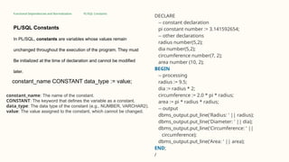 PL/SQL Procedural Language Structured Query | PPTX