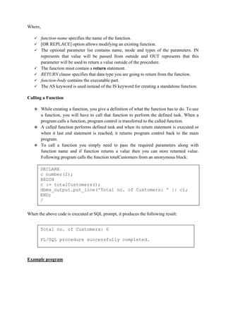 Oracle Introduction | PDF