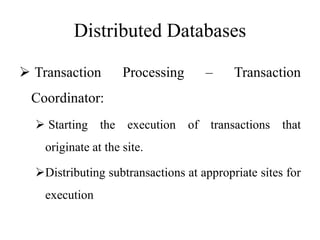 DBMS - Distributed Databases | PPT