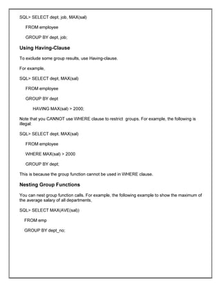 database management system lab files | PDF