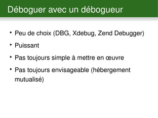 Déboguer une application web avec FirePHP