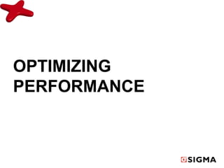 OPTIMIZING 
PERFORMANCE 
 