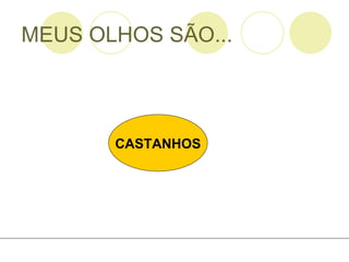 MEUS OLHOS SÃO... CASTANHOS 