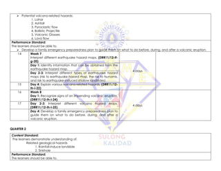 DEFINITIVE BUDGET OF WORK FOR DISASTER READINESS AND RISK REDUCTION | PDF