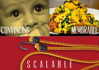 Convincing Memorable
S c a l a b l e
 