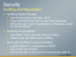 Auditing and Repudiation
 