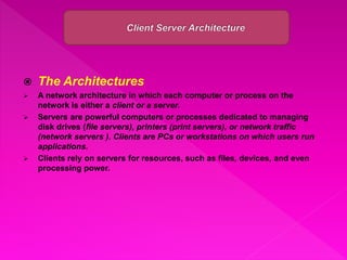 Client/Server Architecture By Faisal Shahzad | PPT