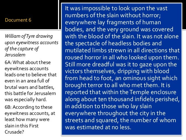 dbq essay on the crusades The crusades are a series of nine holy wars that lasted about 200 years - impact of the crusades dbq introduction in 1096, serfs, knights, lords, and the pope were a. dbq essay on the crusades The crusades are a series of nine holy wars that lasted about 200 years - impact of the crusades dbq introduction in 1096, serfs, knights, lords, and the pope were a.