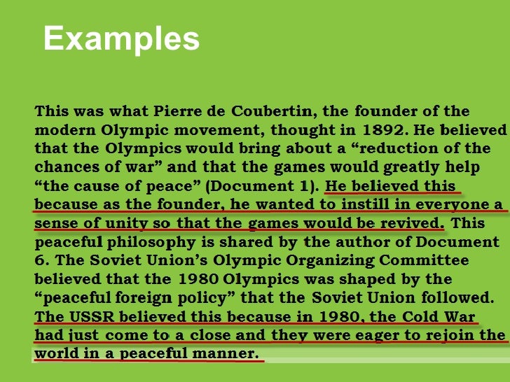 example of dbq essay