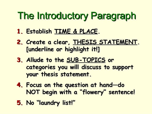 essay pointers essay pointers