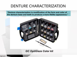 This document provides an overview of denture base materials. It begins ...