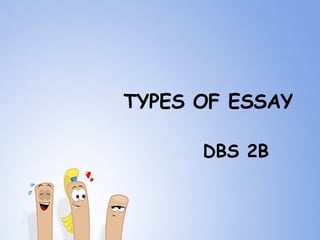TYPES OF ESSAY DBS 2B 