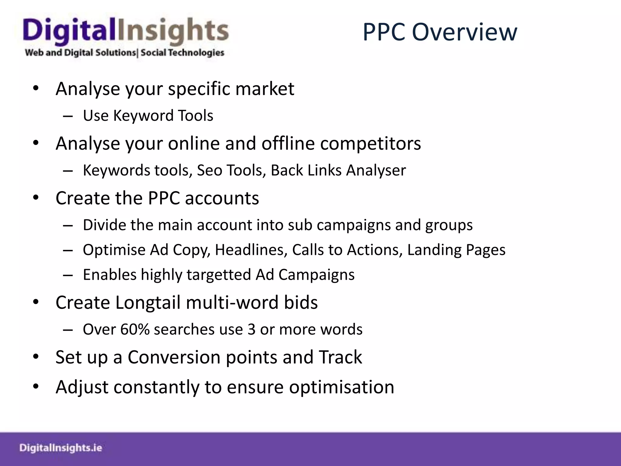 Goals and Audience Location AnalysisSource RedAnt.co.uk