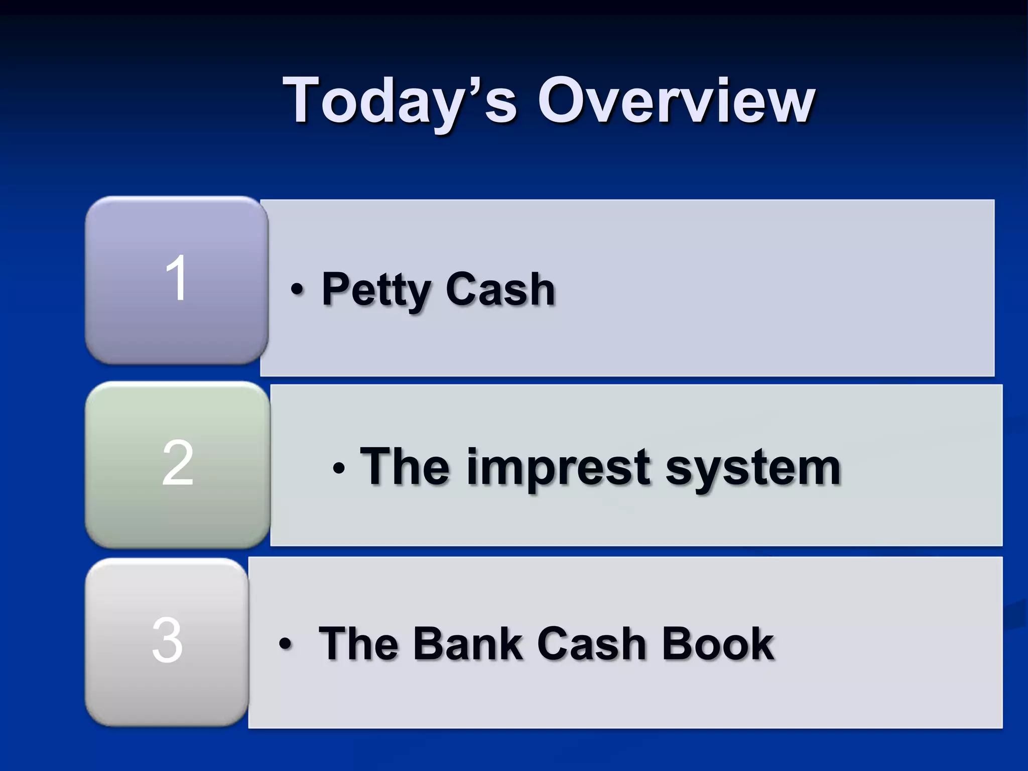 Dbs3024 biz trx week 6 petty cash | PPT