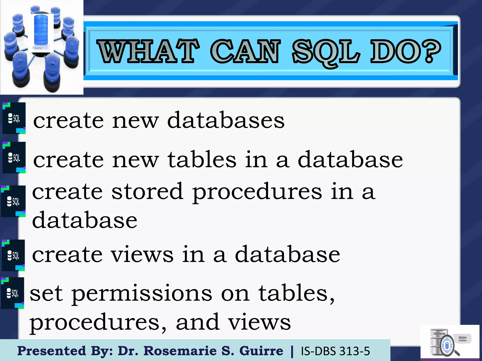 Introduction to SQL | PPT