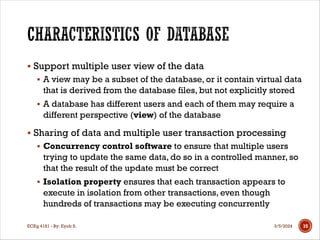 Chapter One: Introduction to Database Systems | PDF