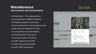 FileMaker 19 Overview | DB Services | PDF