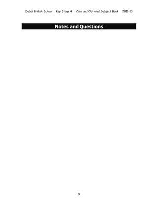 DBS KS4 Options Book 2011