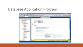 Database Application Program
38
 