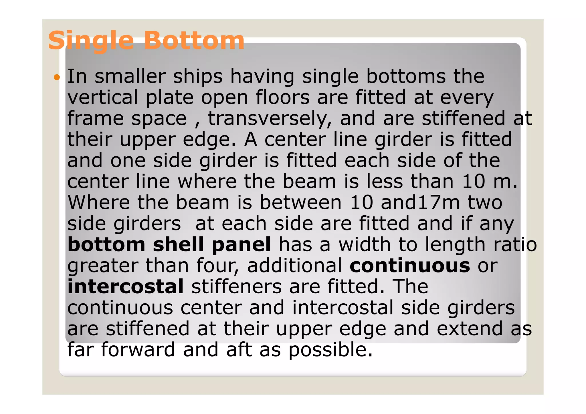 double bottom structure PPT