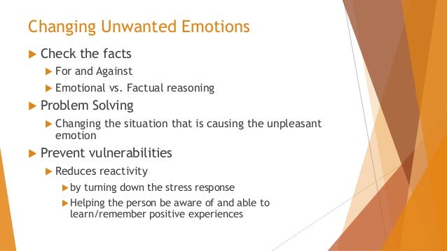 emotion regulation and vulnerability prevention