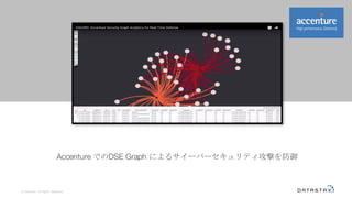 Accenture でのDSE Graph によるサイーバーセキュリティ攻撃を防御
© DataStax, All Rights Reserved.
 