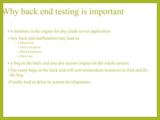 Database Testing | PPTX