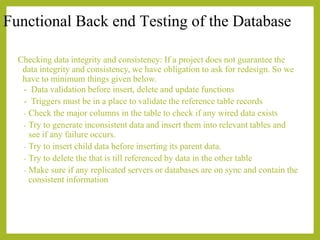 Database Testing | PPTX