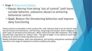 DBT SKILLS TRAINING IN PRACTICE FOR MENTAL HEALTH | PPTX