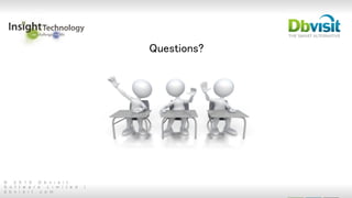 © 2 0 1 5 D b v i s i t
S o f t w a r e L i m i t e d |
d b v i s i t . c o m
Questions?
 