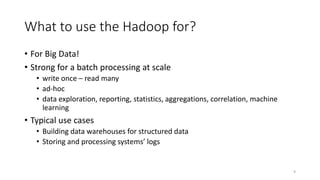 Hadoop ppt on the basics and architecture | PPTX