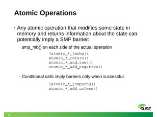 Memory Barriers in the Linux Kernel | PDF