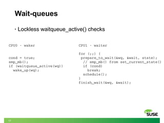 Much Ado About Blocking: Wait/Wakke in the Linux Kernel | PDF