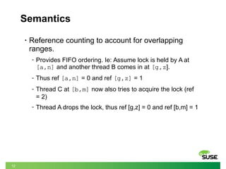 Range reader/writer locking for the Linux kernel | PDF