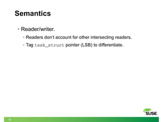 Range reader/writer locking for the Linux kernel | PDF